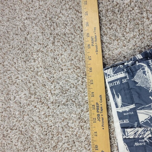 J.Crew Chino Shorts Men's 32 Blue Boats All Over Print Flat Front Preppy - Picture 3 of 7